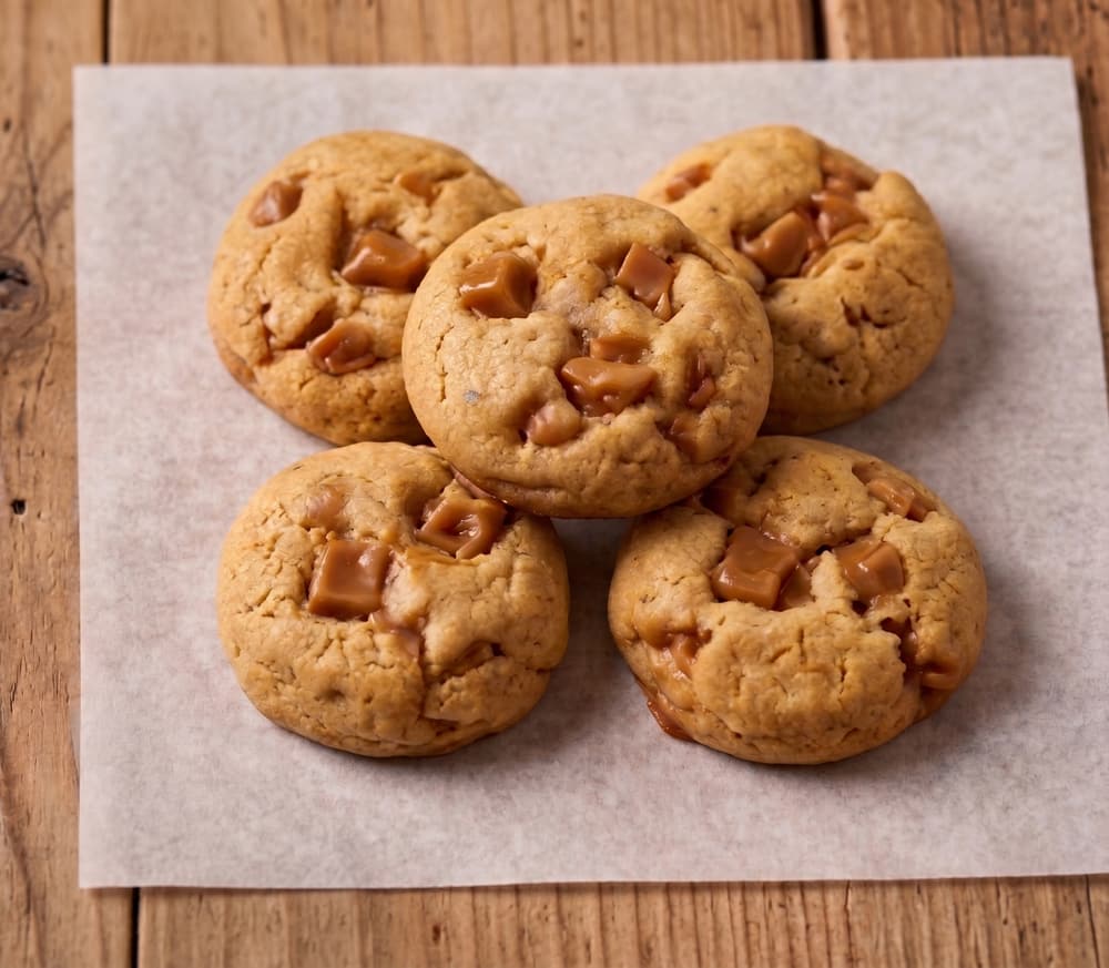 Mini galletas de caramelo dorado